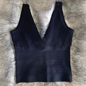 Black bandage tank top